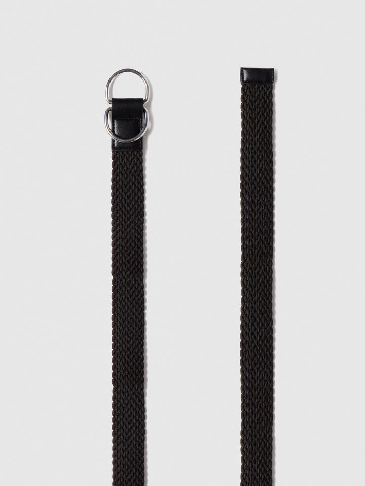Ribbon belt - men's belts - Black | Sisley image number 2